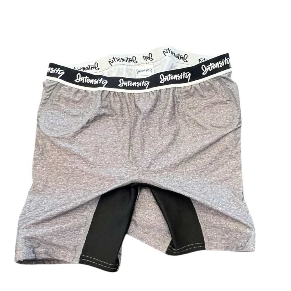 Intensity Girls‎ Low Rise Padded Fast Pitch Slider Compression Shorts Grey XL